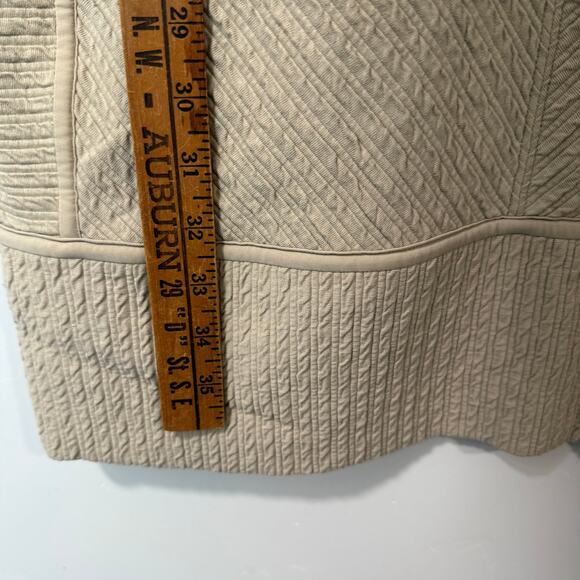 Lululemon On Repeat Ribbed Long Sleeve Dress Sweatshirt Tan 8 Knee Length - Picture 8 of 8